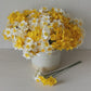Yellow/White daffodil silk flower bouquet
