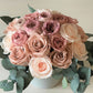 PINK DAWN - preserved rose box