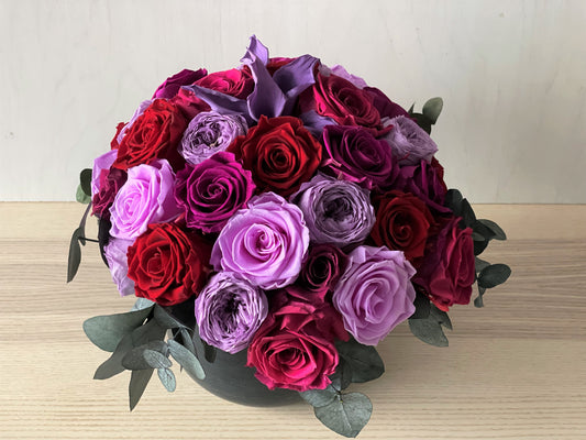 'RUBIN' - preserved rose box