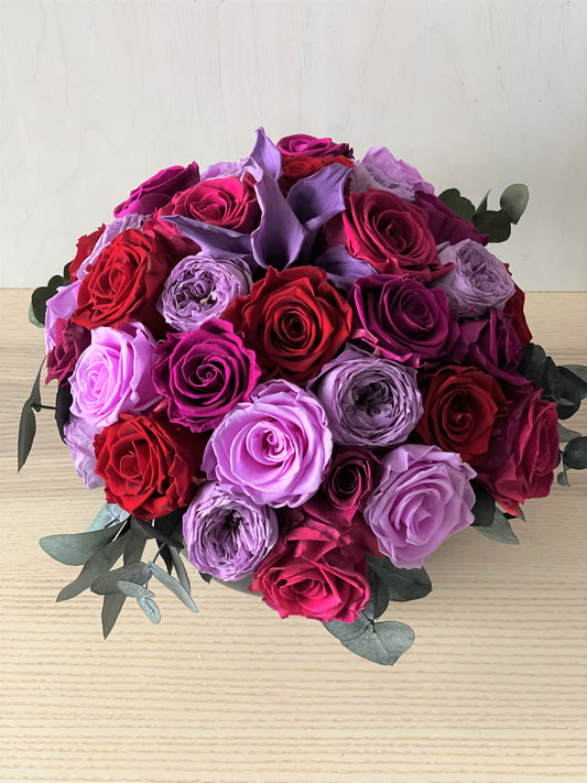 'RUBIN' - preserved rose box