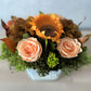 INDIAN SUMMER - preserved flower centerpiece