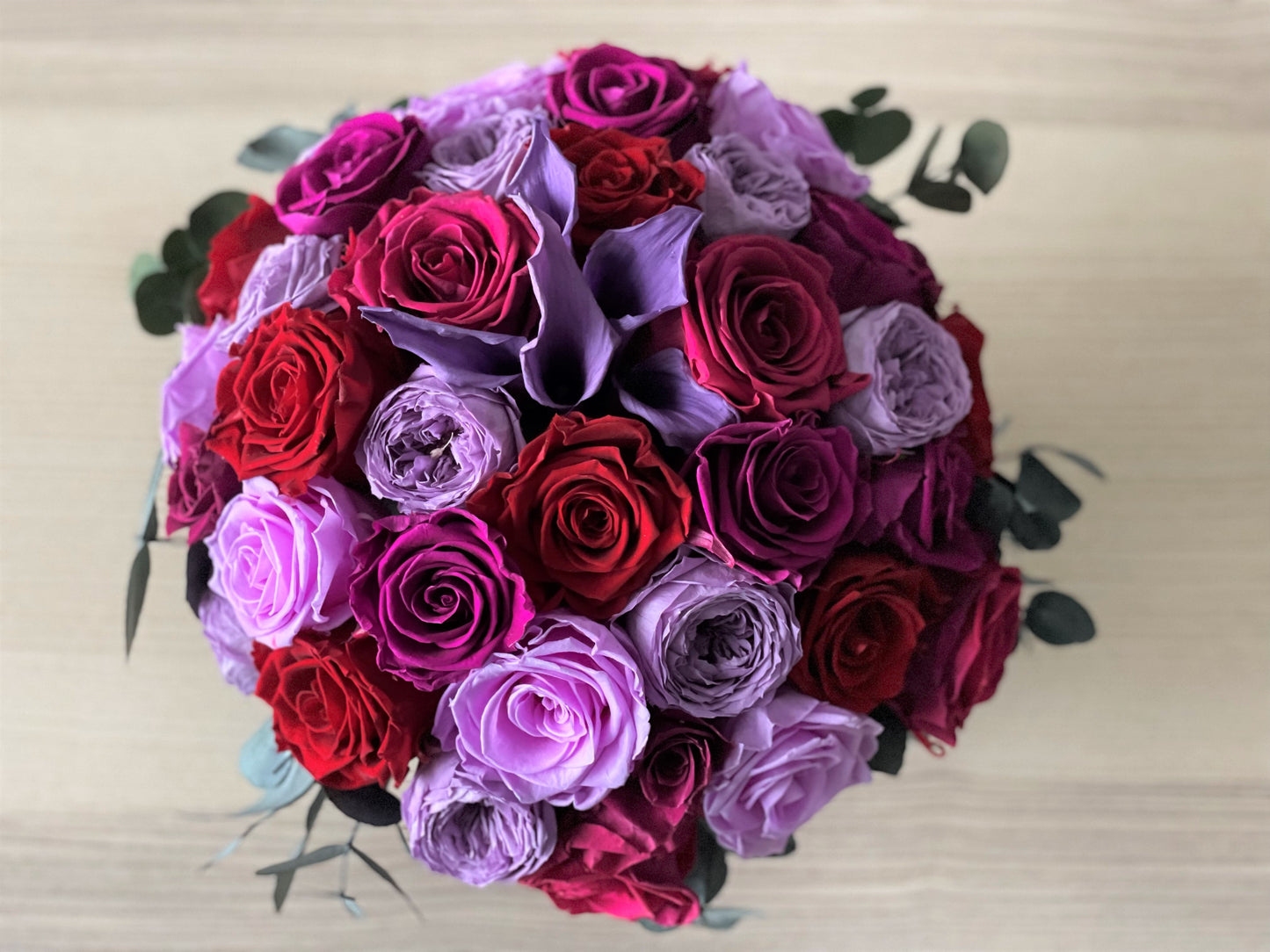'RUBIN' - preserved rose box