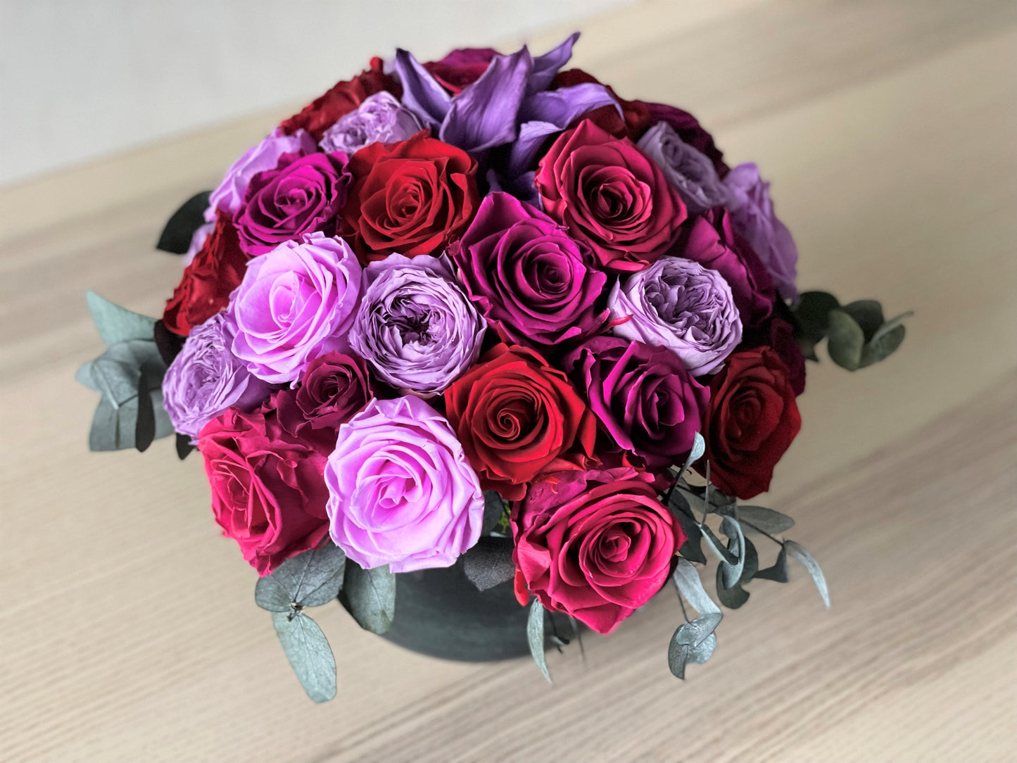 'RUBIN' - preserved rose box