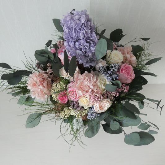 PURE MAGIC - preserved hydrangea and rose bouquet