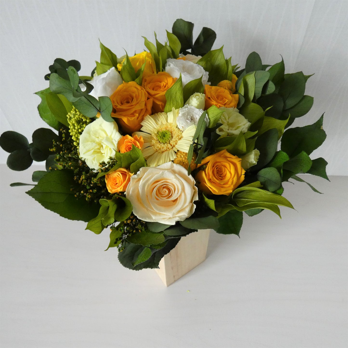 YELLOW DREAM - Preserved Yellow Roses Bouquet
