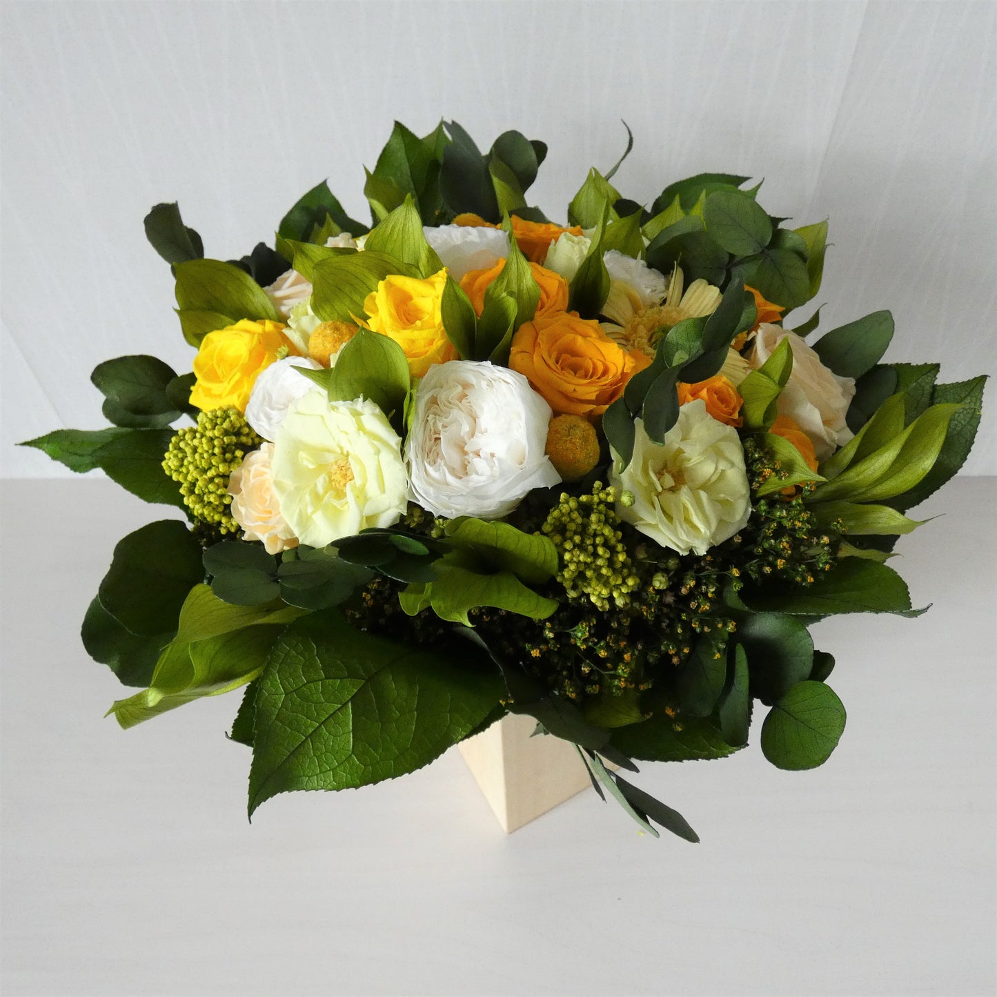 YELLOW DREAM - Preserved Yellow Roses Bouquet