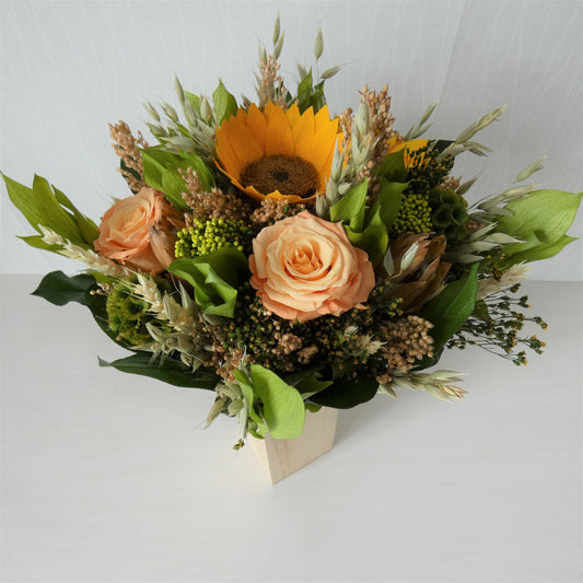 SUNSHINE SYMPHONY - preserved sunflower bouquet